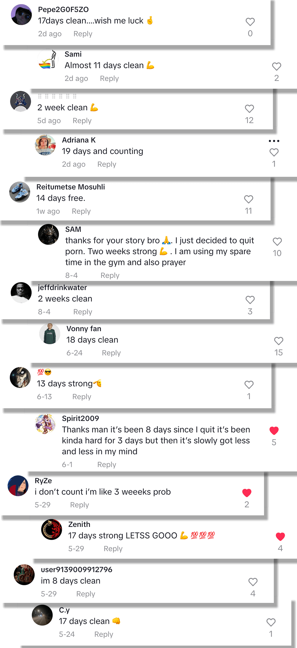 Testimonial stack 4 - 8-21 days