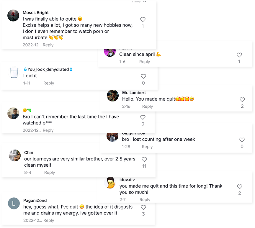 QuitByHealing success comments 1